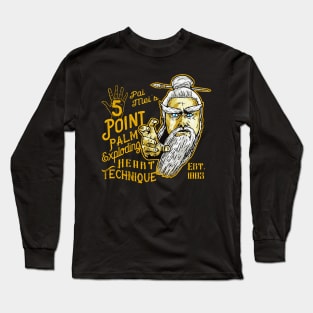 Pai Mei 5 Point Palm Exploding Heart technique Long Sleeve T-Shirt